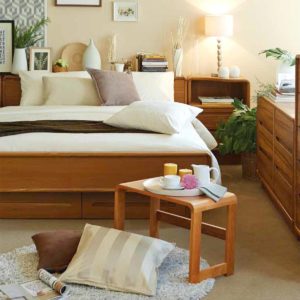 classic teak wood, teak bedroom, modern bedroom, night stand