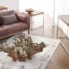 teak wood, organic coffee table, coffee table, modern coffee table