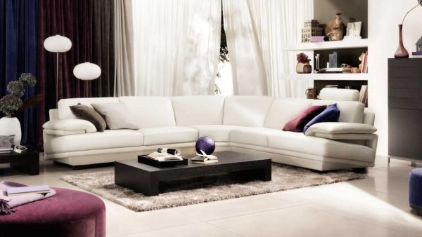 natuzzi italia, modern sectional, leather sectional, modern leather sectional