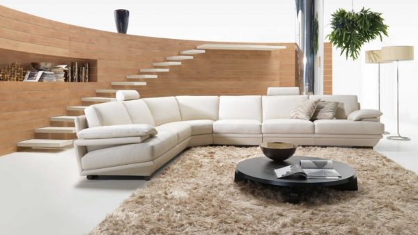 natuzzi italia, modern sectional, leather sectional, modern leather sectional