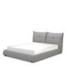 bed, bedroom, modern bed, leather bed