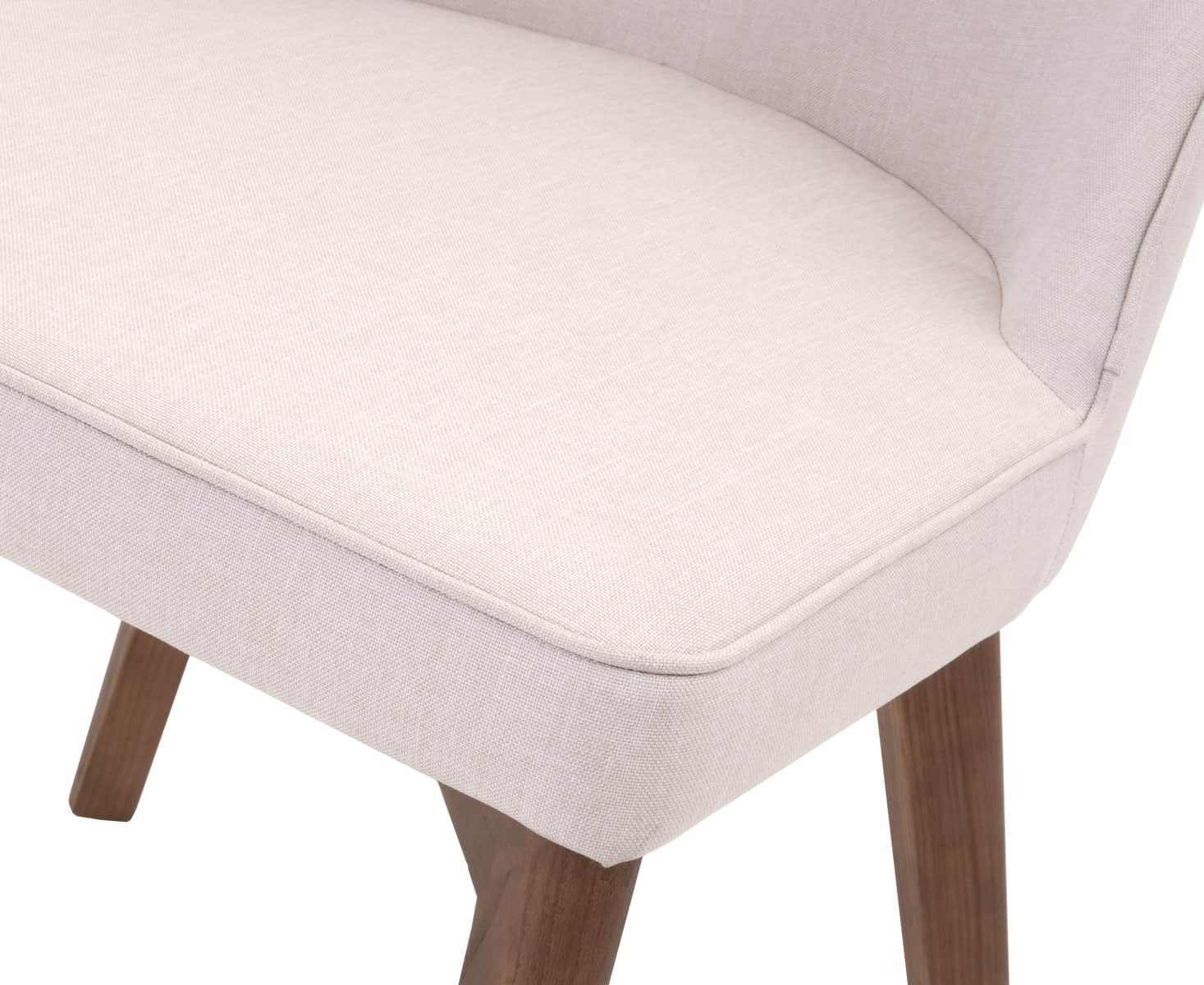 Noah velvet upholstered shop side chair