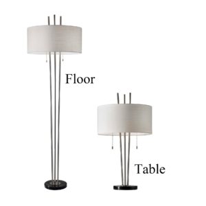 matching floor and table lamps