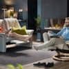 ekornes, stressless, chair, loveseat