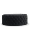retro ottoman, ottoman, tufted ottoman, living room