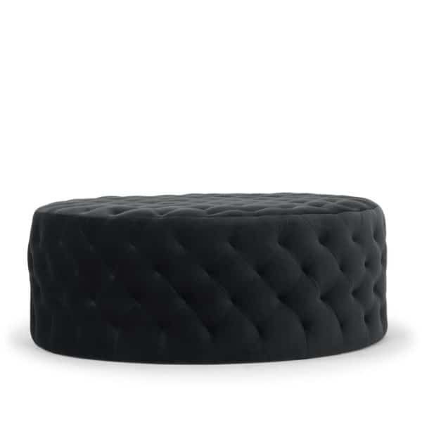 retro ottoman, ottoman, tufted ottoman, living room