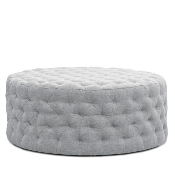 retro ottoman, ottoman, tufted ottoman, living room