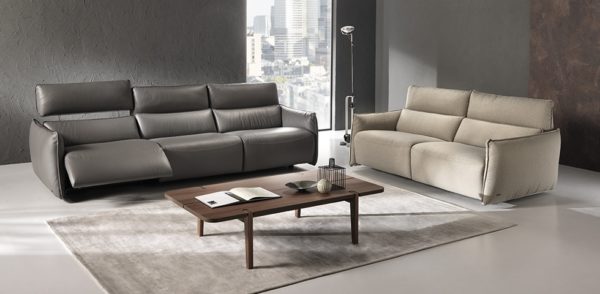 natuzzi editions, contemporary leather sofa, leather sofa, modern leather sofa