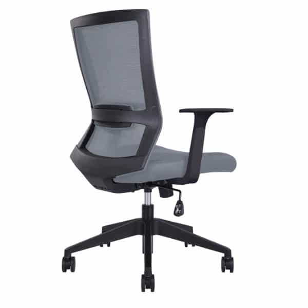 office chair, modern office, rainbow, grey