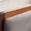 bed, bedroom, walnut wood, contemporary