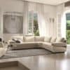 natuzzi italia, modern sectional, leather sectional, modern leather sectional