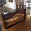 natural wood, console table, room divider, living room