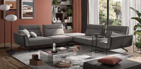 natuzzi, motion sofa, living room, sectional