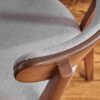 dining chair, walnut wood, dining room, contemporary dining