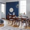 dining table, walnut wood, dining room, contemporary dining