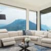 sectional, living room, leather, motion sofa