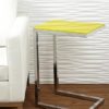 accent table, end table, modern end table, yellow end table