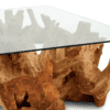 teak wood, organic coffee table, coffee table, modern coffee table