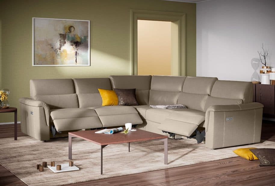 natuzzi editions, leather sectional, sectional, motion sofa