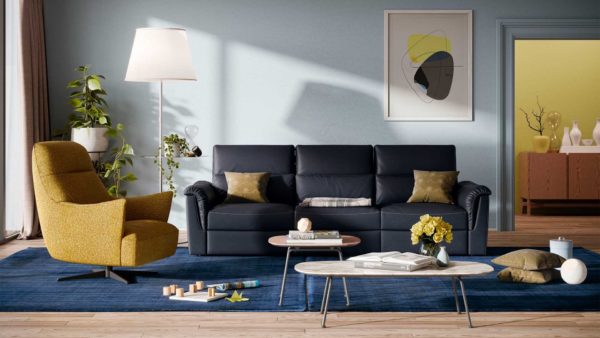 natuzzi editions, leather sofa, sectional, motion sofa