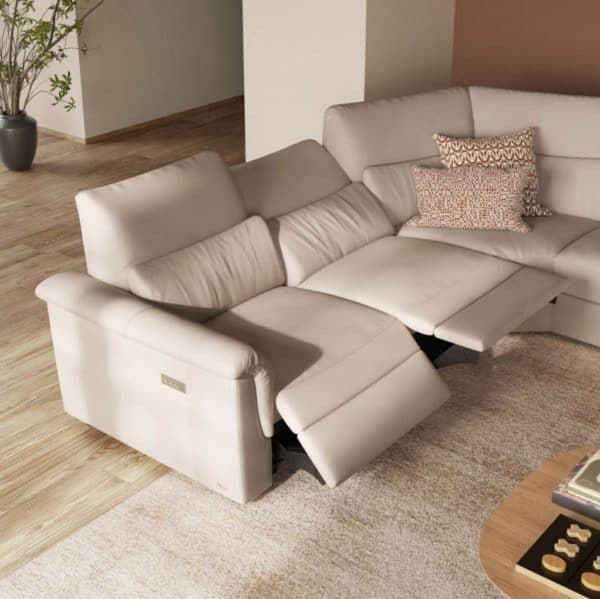 natuzzi editions, leather sectional, sectional, motion sofa