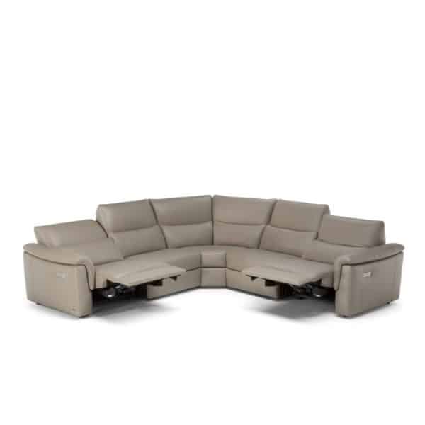 natuzzi editions, leather sectional, sectional, motion sofa