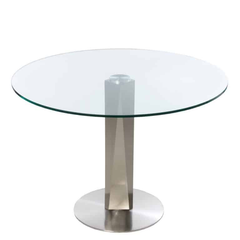 Jersey Glass and Chrome Dining Table House of Denmark