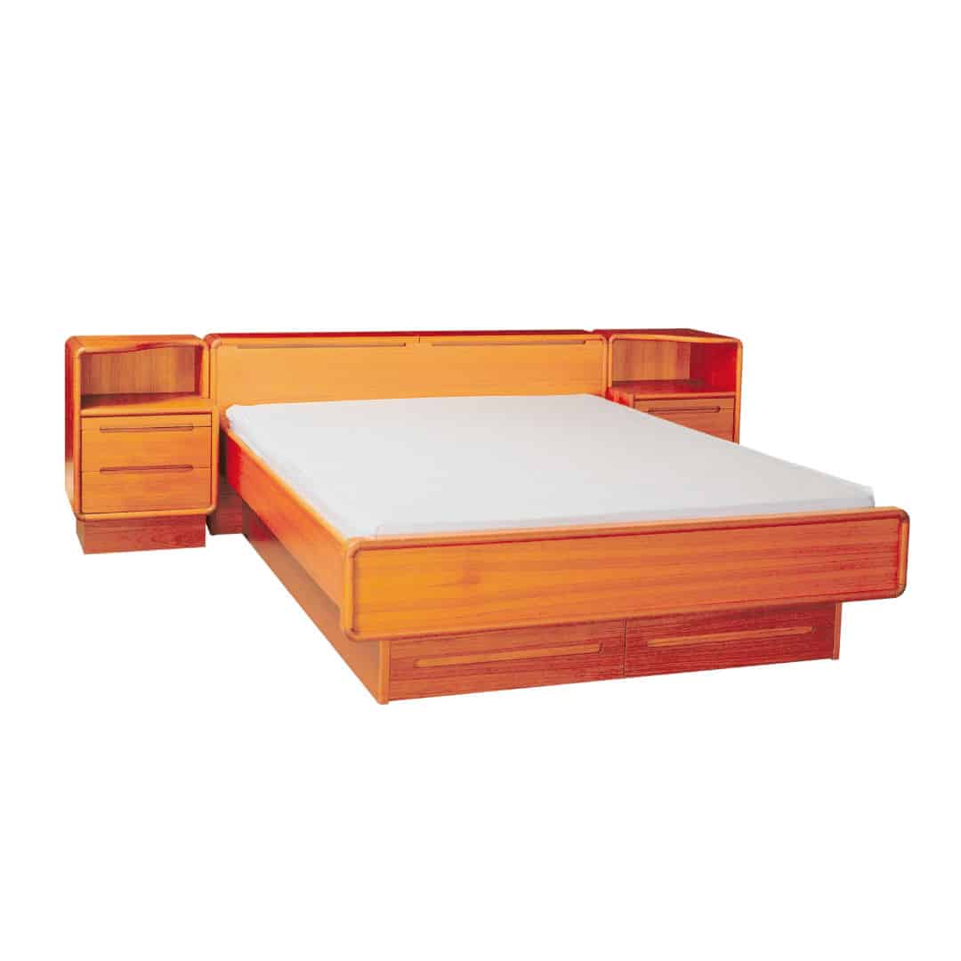 81 Series Classic Teak Bed House Of, Scandinavian Platform Bed King