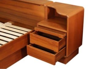 classic teak wood, teak bedroom, modern bedroom, night stand
