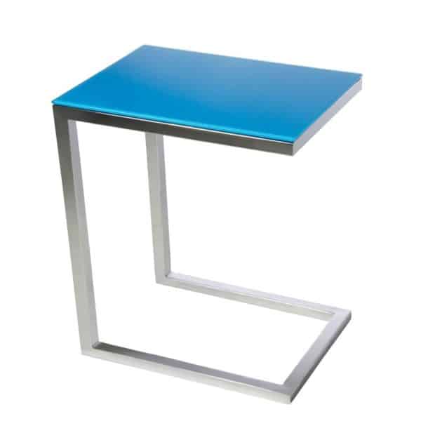 accent table, end table, modern end table, blue end table