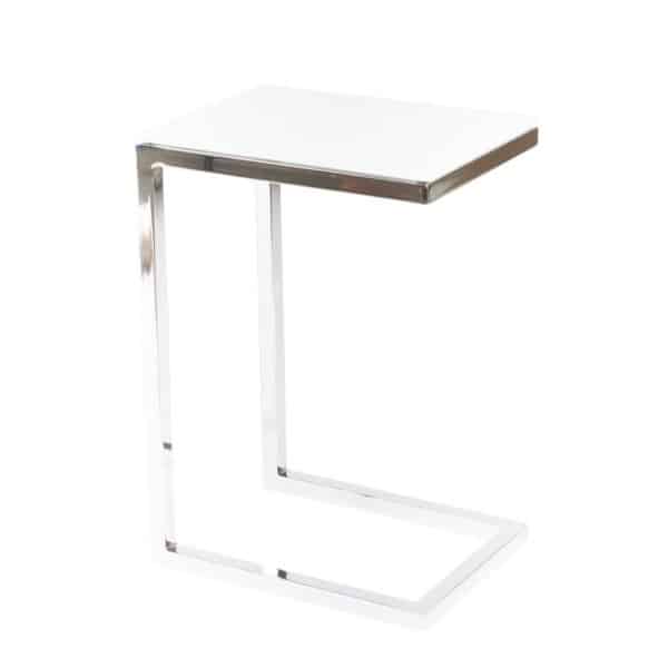 accent table, end table, modern end table, white end table