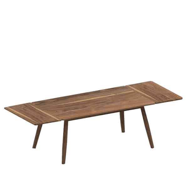 dining table, walnut wood, dining room, contemporary dining