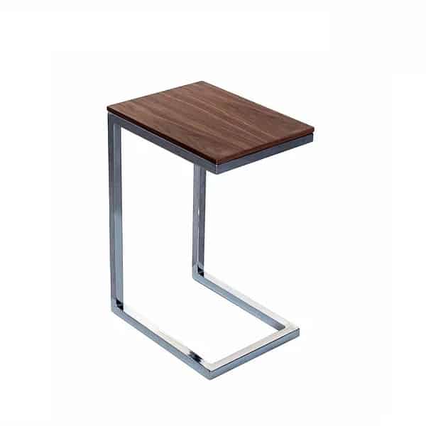 accent table, end table, modern end table, walnut end table