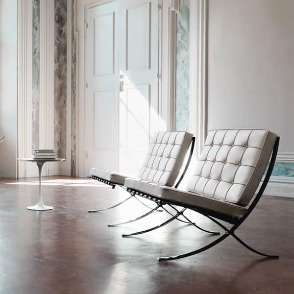barcelona chair, leather chair, accent chair, modern chair