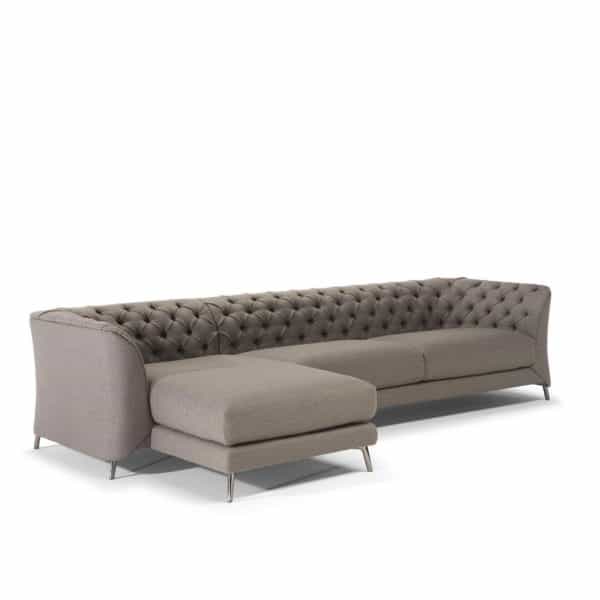 leather sofa, tufted sofa, Natuzzi Italia, sectional